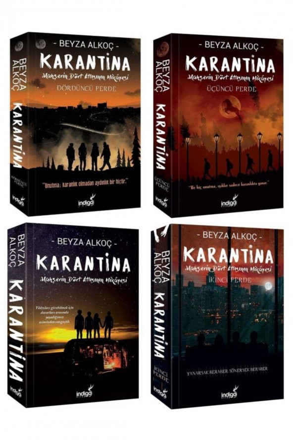 Beyza Alkoç Karantina Seti 4 Kitap Set Karton Kapak - 1