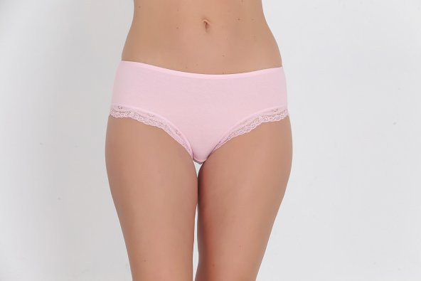 Dantel Detaylı Günlük Kadın Külot Pembe - Resim 2