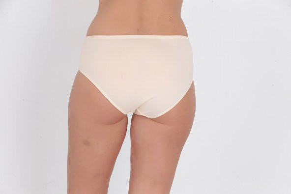 Yumuşak Dokulu Günlük Kadın Külot Ten - Resim 3