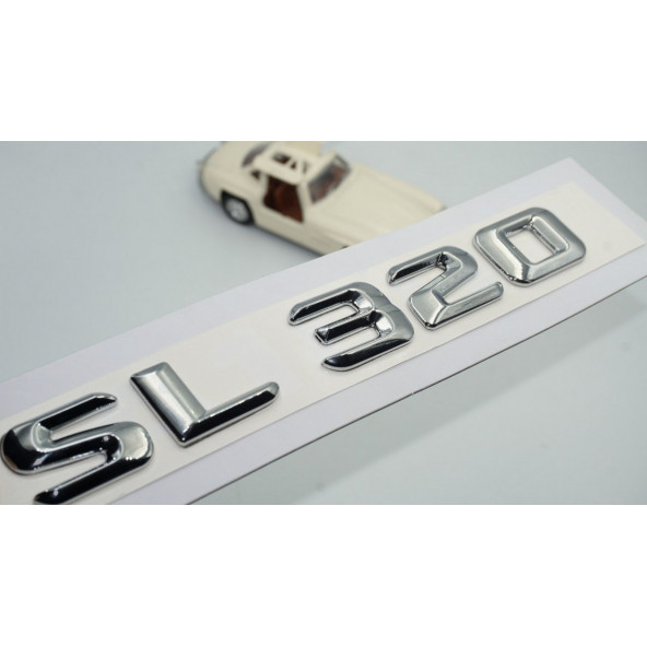 SL 320 Bagaj Krom Metal 3M 3D Yazı Logo