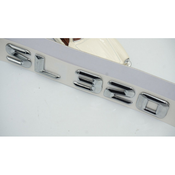 SL 320 Bagaj Krom Metal 3M 3D Yazı Logo - 6