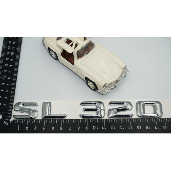 SL 320 Bagaj Krom Metal 3M 3D Yazı Logo - 7