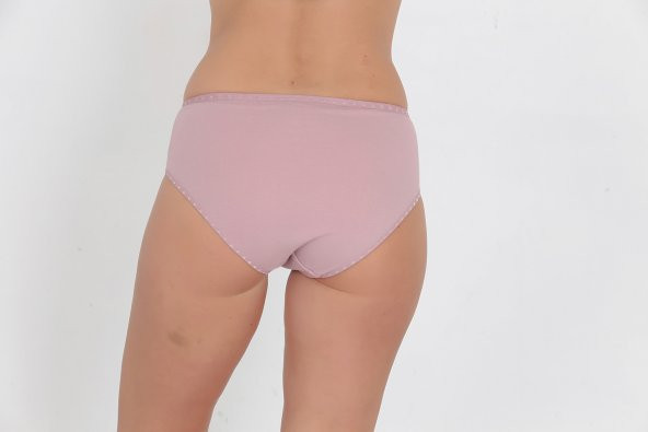 Yumuşak Dokulu Günlük Kadın Külot Gül Kurusu - Resim 3