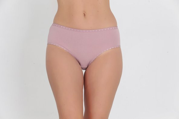 Yumuşak Dokulu Günlük Kadın Külot Gül Kurusu - Resim 2