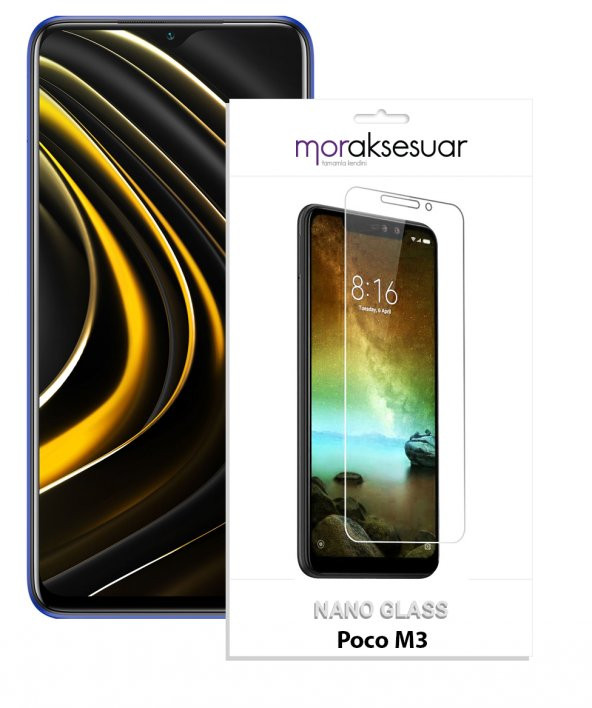 Xiaomi Poco M3 Nano Kırılmaz Cam Ekran Koruyucu Esnek