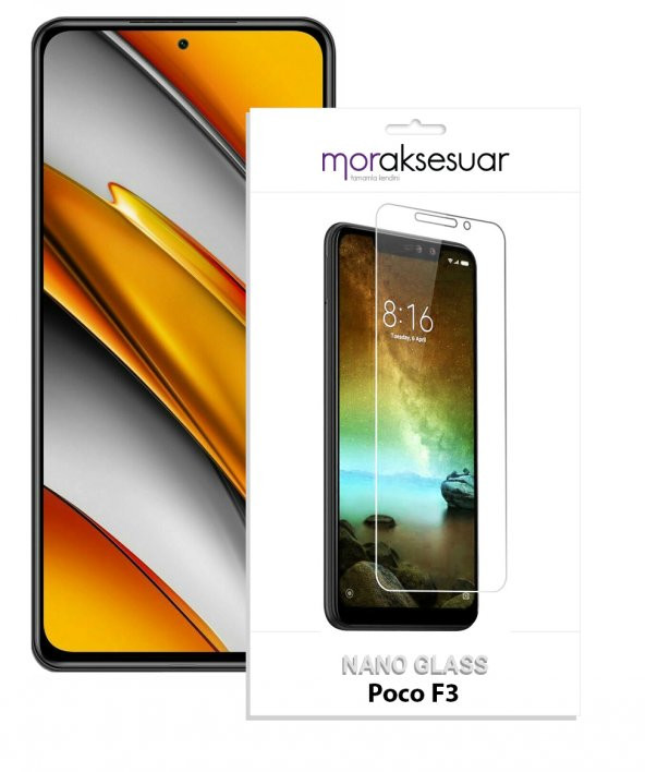 Xiaomi Poco F3 Nano Kırılmaz Cam Ekran Koruyucu Esnek