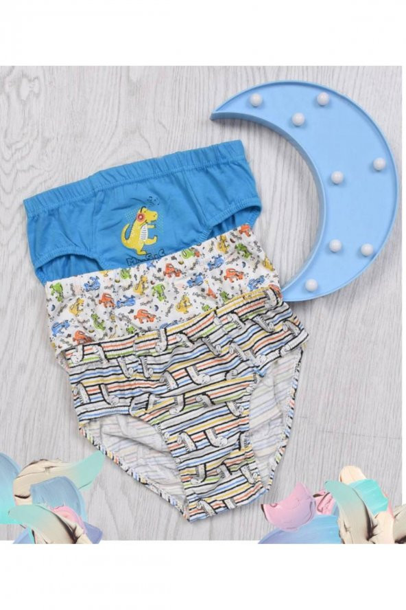 Erkek Çocuk Desenli 3Lü Külot ürün görseli