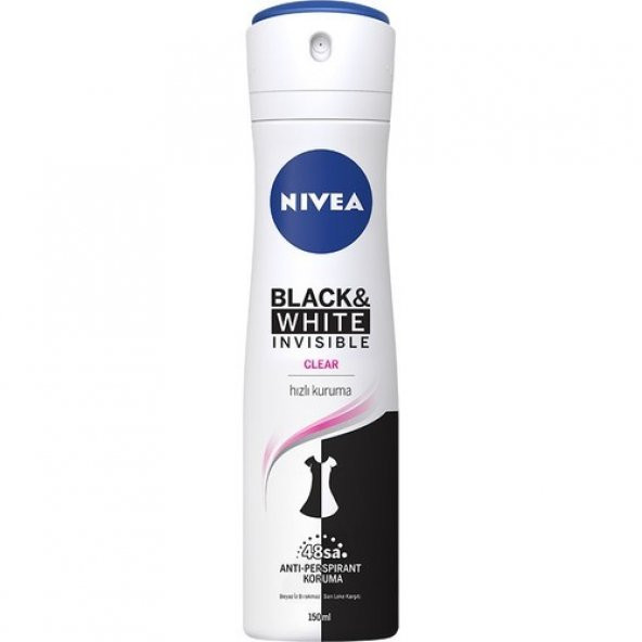 NIVEA Invisible Black and White Clear Kadın Deodorant 150 ml |
