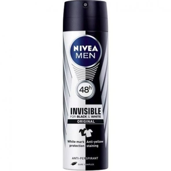 NIVEA MEN Invisible Black and White Deodorant 150 ml ...