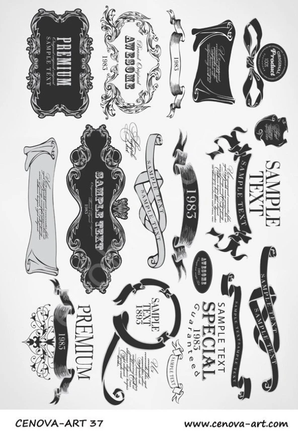 Cenova Art Dekupaj Kağıdı 037 ürün görseli