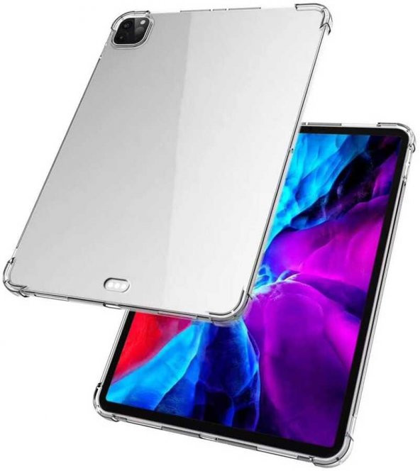Apple iPad Pro 12.9 2021 (5.Nesil) Kılıf Köşe Korumalı Tablet Nitro Anti Shock Silikon Kapak - 7