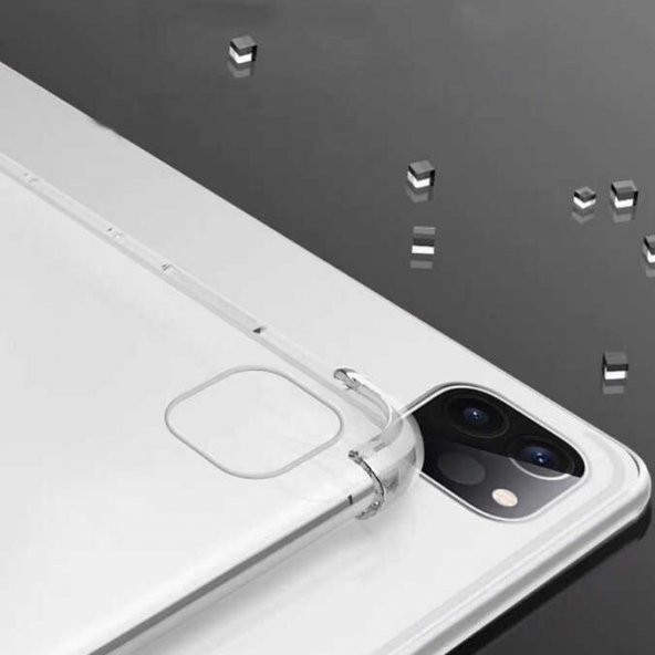 Apple iPad Pro 12.9 2021 (5.Nesil) Kılıf Köşe Korumalı Tablet Nitro Anti Shock Silikon Kapak - 10