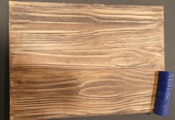 Dalgalı Wood Grainer - 3D Budak Tarağı (Ağaç Dokusu) 10cm - 3