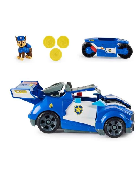 Paw Patrol The Movie 2si 1 Arada Chase in Dönüşebilen Işıklı Şehir Aracı - 2