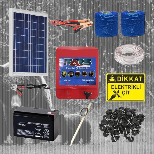 Pars Elektrikli Çit Yabani Hayvan Koruma Seti 1000 mt - 4