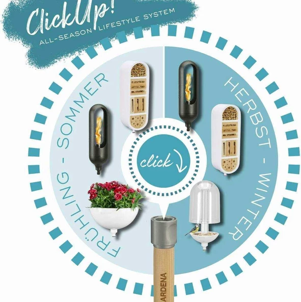 Gardena 11300 ClickUp %100 FSC Ahşap Sap - 3