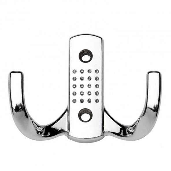 (4 Adet) Portmanto Vestiyer Duvar Dolap Elbise Askısı Krom Metal Mobilya Kapı Askılığı