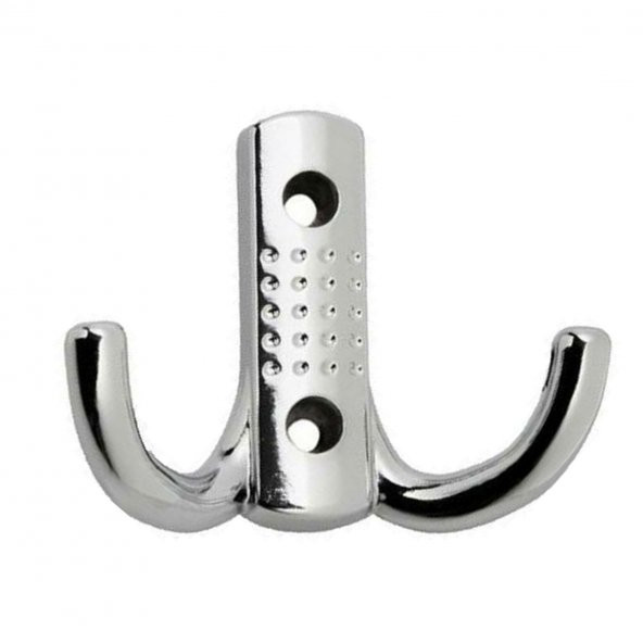 (4 Adet) Portmanto Vestiyer Duvar Dolap Elbise Askısı Krom Metal Mobilya Kapı Askılığı - 2