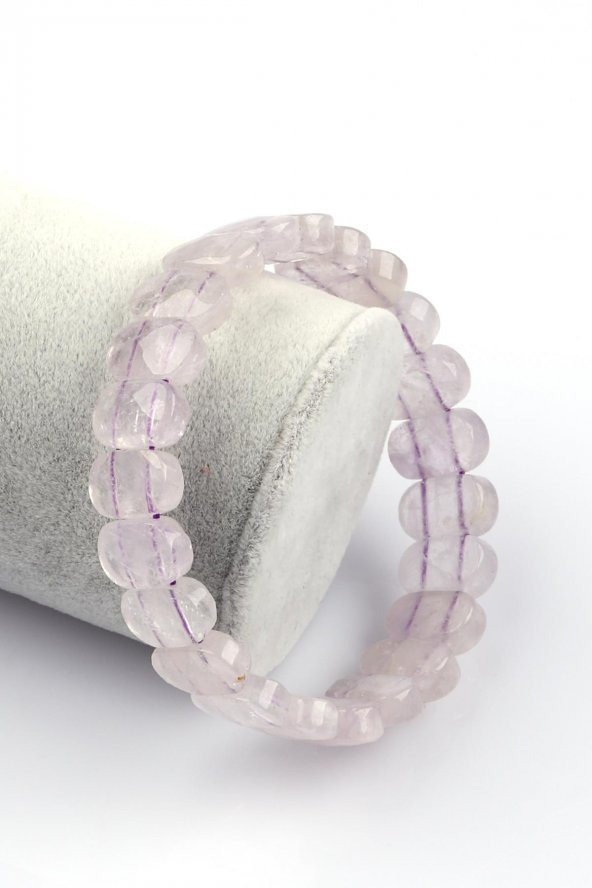 Ametrin Doğal Taş Bileklik 9 x 14 mm Özel Kesim ürün görseli