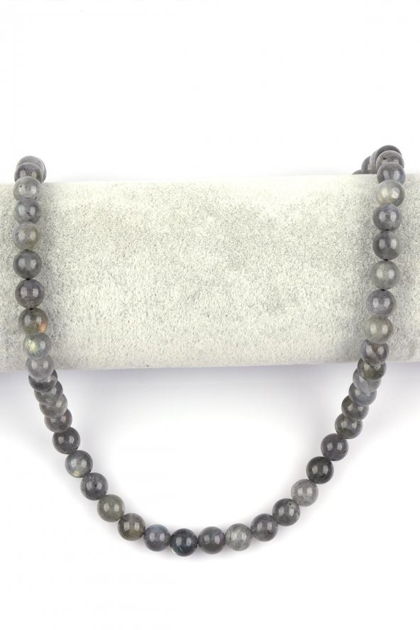Labradorit ( AA Kalite ) Doğal Taş Dizi 8 mm Küre Kesim - Resim 2