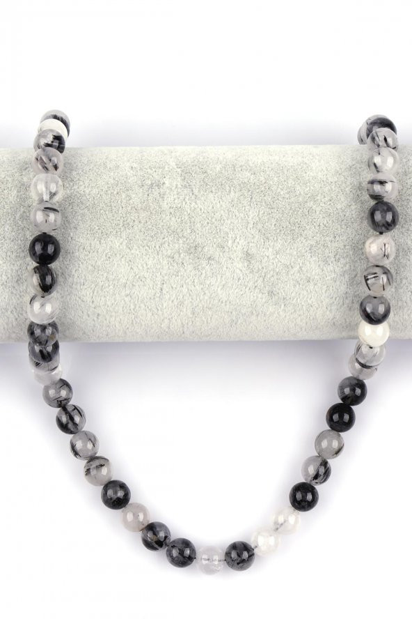 Rutil Kuvars Doğal Taş Dizi 8 mm Küre Kesim - Resim 2