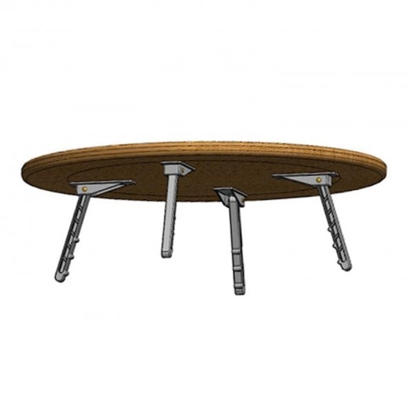 Sofra Ayağı Katlanır Yer Sofrası Sini Altı 20 cm Plastik Ayak - 3