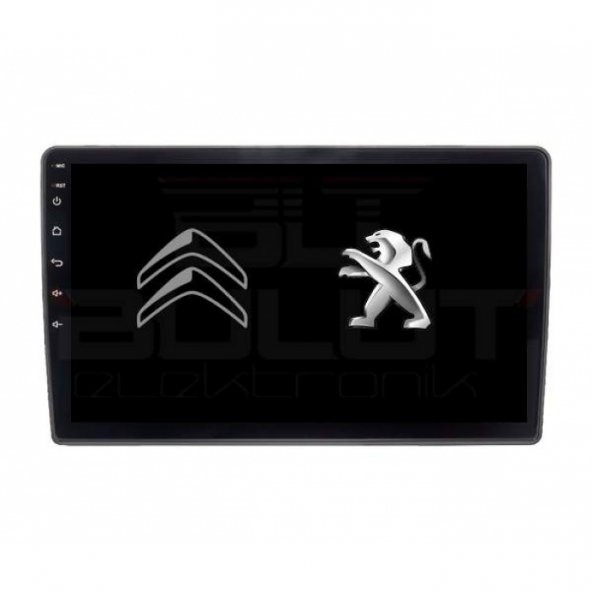 Peugeot Partner Android Multimedya Sistemi 9 İnç (2008-2019) 2 GB Ram 16 GB Hafıza 8 Çekirdek İphone CarPlay Android Auto 11 Navigatör