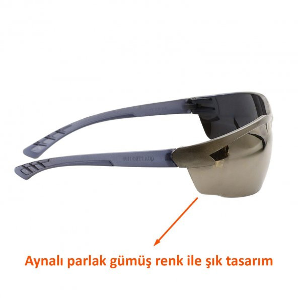 Bisiklet Gözlüğü UV Koruma Bisikletçi Antifog Gözlük Parlak Gümüş - 5