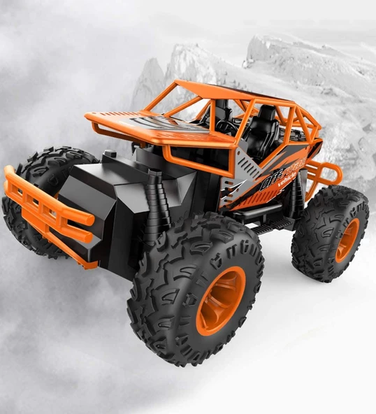 Rock Crawler 1:16, OFF-ROAD 2.4 GHz U/K Dağda, Çölde, Kayada Giden Climbing BigFoot Monster