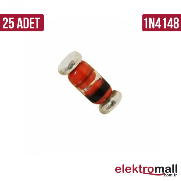 1N4148 Diyot SOD80 100V 150mA - 25 Adet