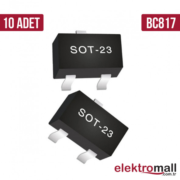 BC817 Transistör SOT-23 45V NPN 500mA - 10 Adet