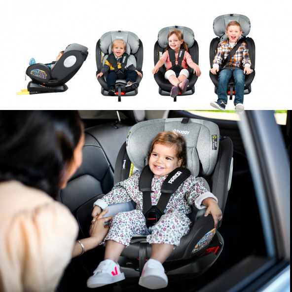 Huggy Armor Rotate360° Dönebilen 0-36 İsofix Oto Koltuğu - 6