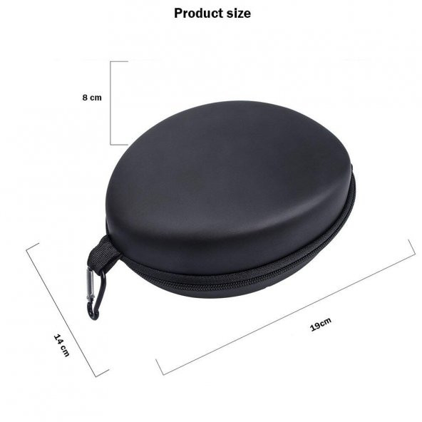 Bose Sony Sennheiser JBL Kulaklıklar için EVA Malzemeli Su Geçirmez Sert Taşıma Kulaklık Çantası - 4