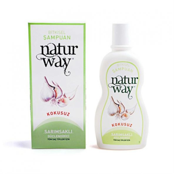 Natur Way Sarımsaklı Bitkisel Şampuan Kokusuz 500ml
