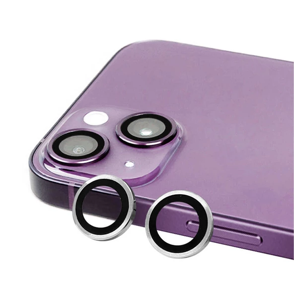 Gpack Apple iPhone 14 Plus Kamera Lens Koruyucu Metal Tekli CL07 - 6