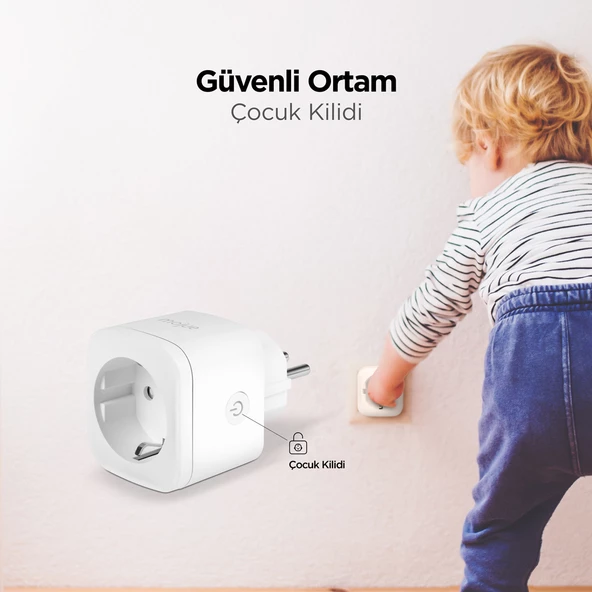 mojue SP01 16A Akım Korumalı WiFi Akıllı Priz - 5