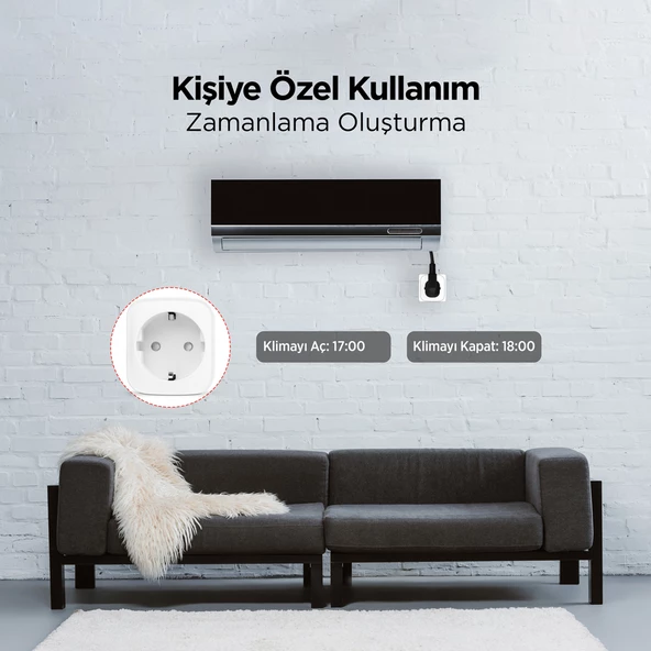 mojue SP01 16A Akım Korumalı WiFi Akıllı Priz - 6