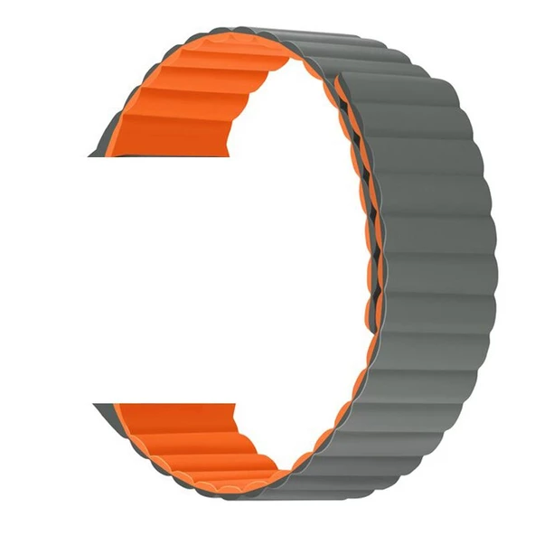 Gpack Apple Watch SE 44 mm Kordon Solo Loop Mıknatıslı Ayarlanır KRD 52 - 3