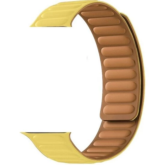 Gpack Apple Watch SE 2 2022 44mm Kordon Deri Mıknatıslı Gizli Mıknatıslı KRD 34 - 9