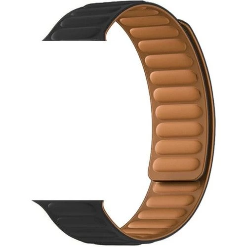 Gpack Apple Watch SE 2 2022 40mm Kordon Deri Mıknatıslı Gizli Mıknatıslı KRD 34