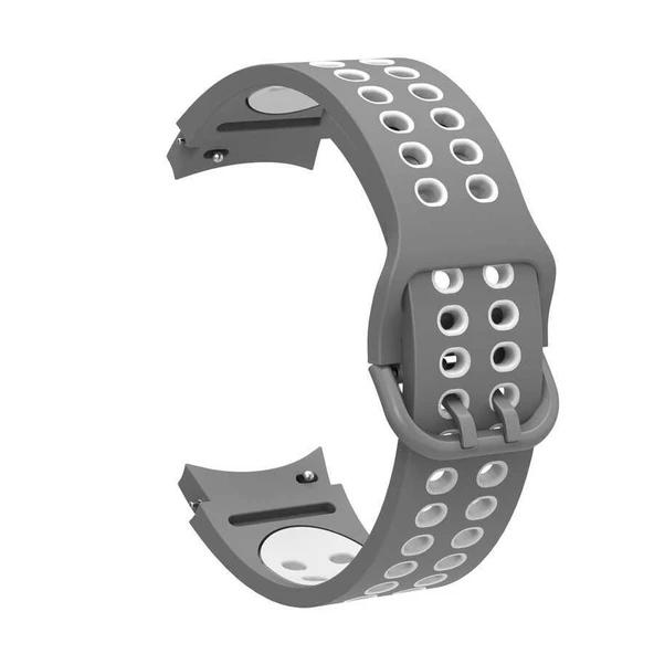 Gpack Samsung Galaxy Watch 5 Pro Kordon Delikli Çift Renk Silikon - 8