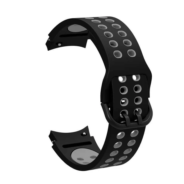 Gpack Samsung Galaxy Watch 5 Pro Kordon Delikli Çift Renk Silikon - 9