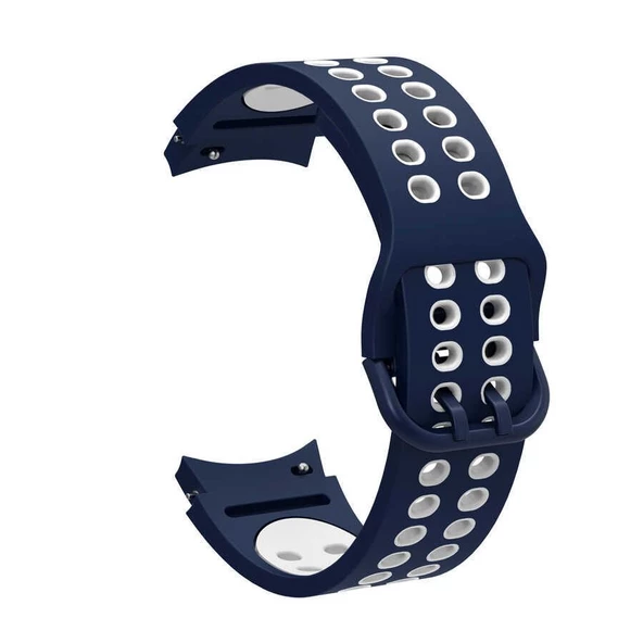 Gpack Samsung Galaxy Watch 5 Pro Kordon Delikli Çift Renk Silikon - 4