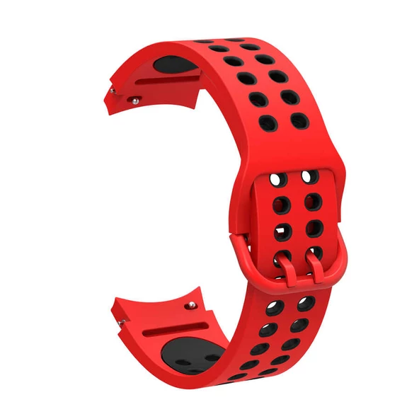 Gpack Samsung Galaxy Watch 5 44mm Kordon Delikli Çift Renk Silikon - 5