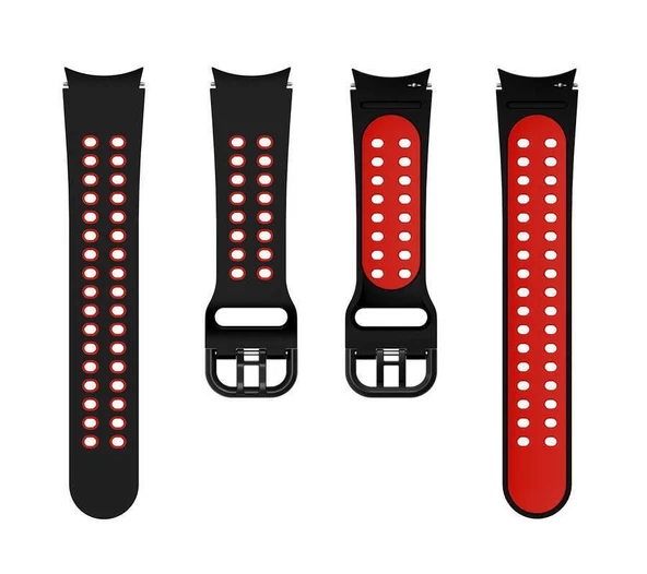 Gpack Samsung Galaxy Watch 5 Pro Kordon Delikli Çift Renk Silikon - 3
