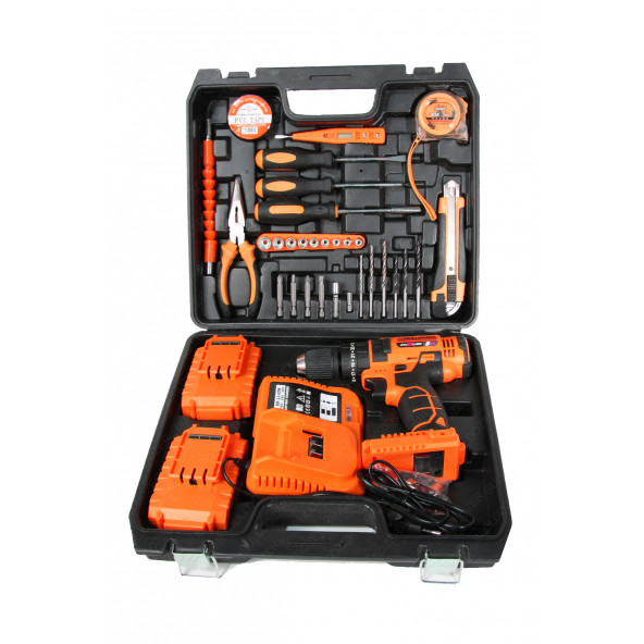 Bulldozer Maximum 36 Parça Setli Darbeli Akülü Vidalama Şarjlı Matkap - 5