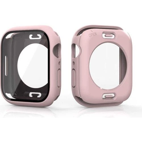 Gpack Apple Watch SE 44mm Kasa Ve Ekran 360 Derece Koruma Sert Silikon Gard 12 - 3