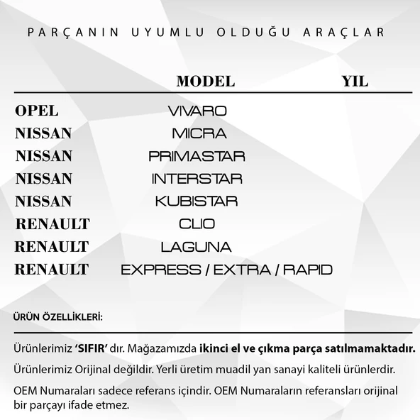 Renault Clio, Nissan Micra için Çamurluk Sinyali - SARI - 5