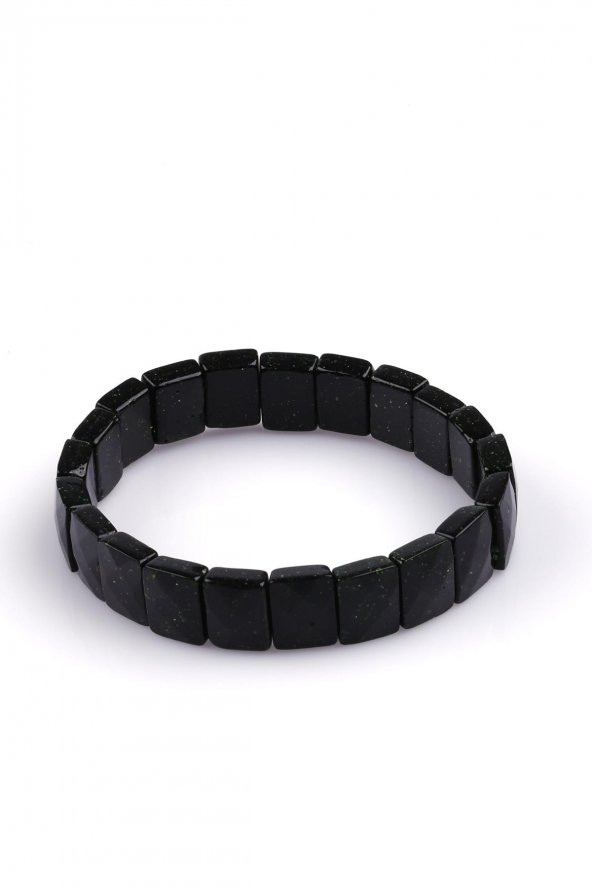 Yeşil Yıldız Taşı Bileklik 9 x 12 mm Özel Kesim - 2