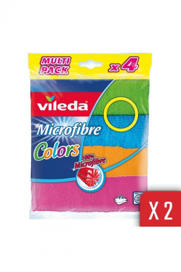 Colors 4lü Mikrofiber Bez 2li
